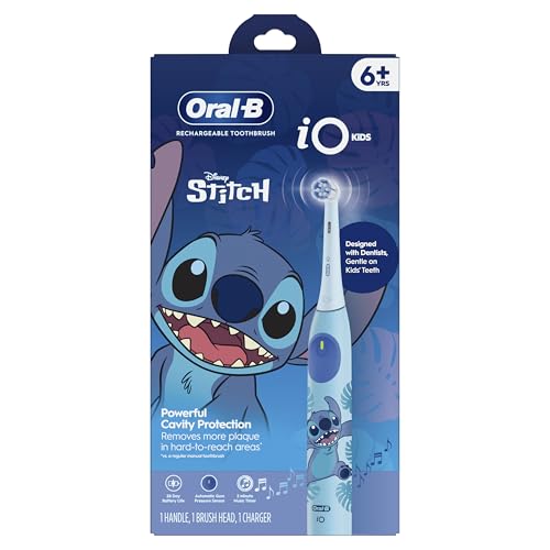 Eliminación de placa efectiva con el cepillo Oral-B iO Kids Stitch.
