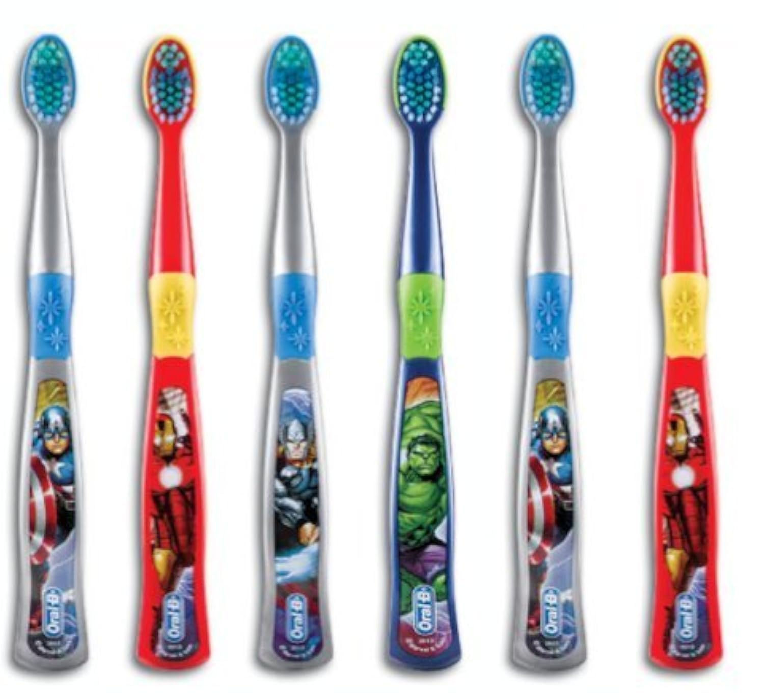 Cepillo Oral-B Kids Spider-Man, vista frontal, diseñado para motivar a cepillarse