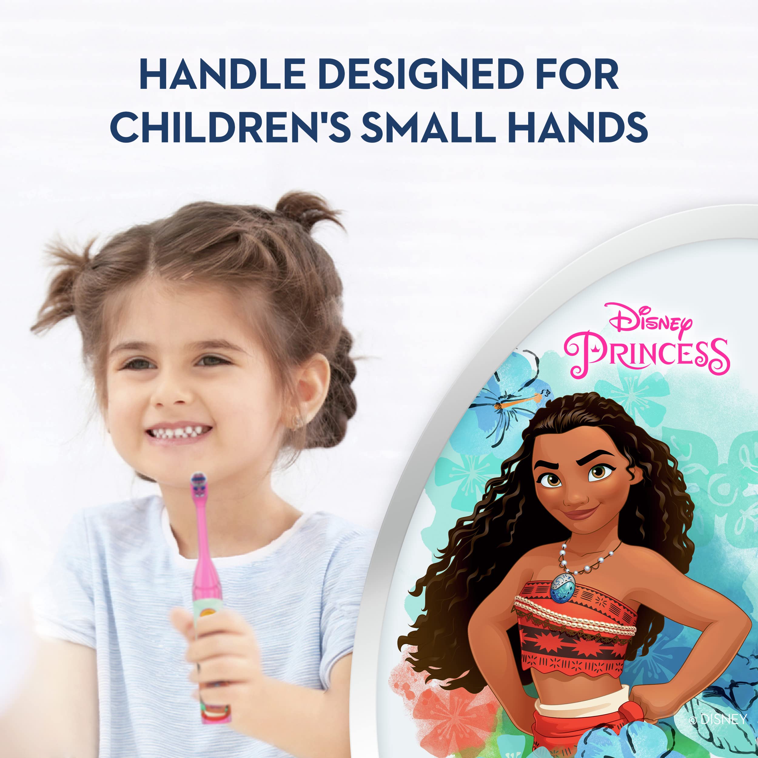 Oral-B Pro-Health Stages Princesa, mango ergonómico para manos pequeñas