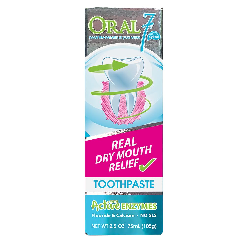 Oral7 pasta dental hidratante con enzimas, empaque visible para cuidado diario.