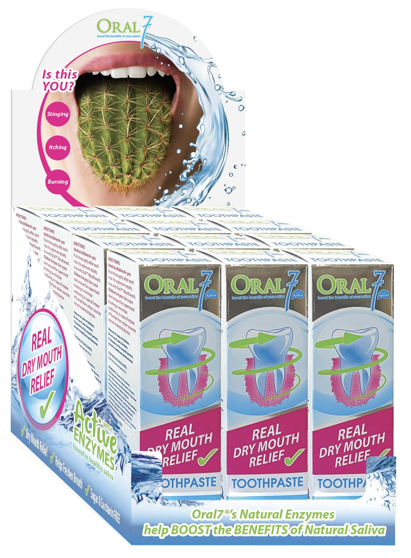 Oral7 sonrisa saludable gracias al cuidado bucal hidratante.