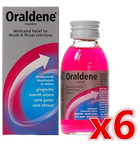 Oraldene enjuague bucal medicado para úlceras bucales y molestias de garganta