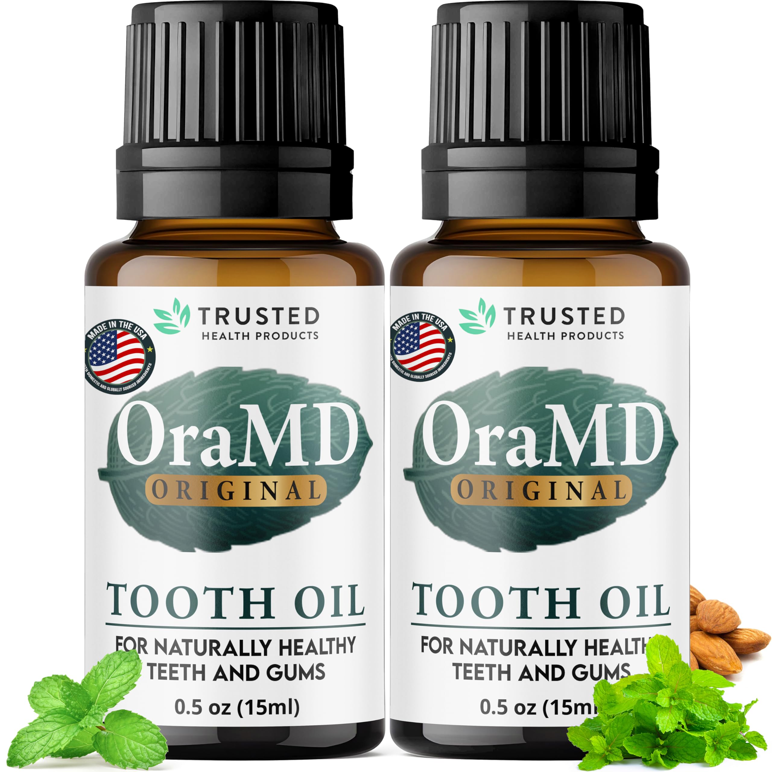 OraMD aceite dental original en botella para cuidado diario y aliento fresco.