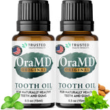 OraMD aceite dental original en botella para cuidado diario y aliento fresco.