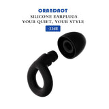 Tapones ORANDNOT con reducción de ruido de 33 dB para dormir y viajar