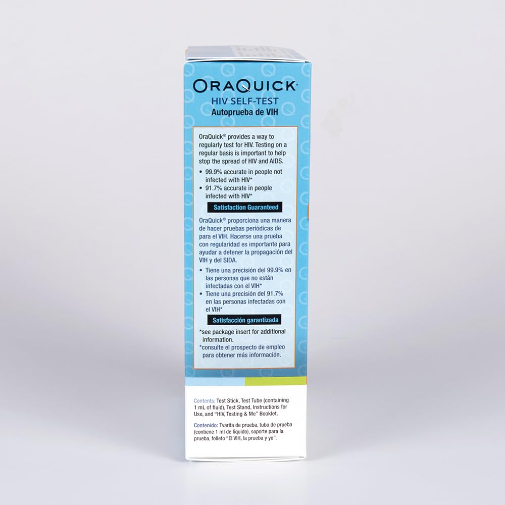 OraQuick HIV: vial y dispositivo listos para usar en casa