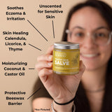 Bálsamo Ora's Amazing Herbal de 4 onzas, hidratación suave para piel sensible.