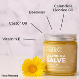 Ingredientes orgánicos destacados en Calendula Salve para piel sensible.