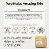 Calendula Salve para piel sensible de Ora's Amazing Herbal, alivio suave.