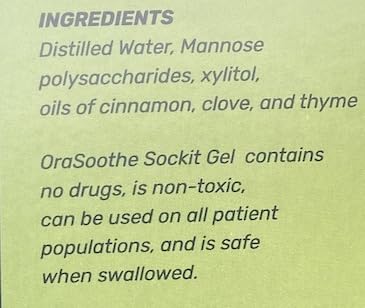 Portátil tubo de 10 g de Orasoothe SOCKIT para llevar contigo.