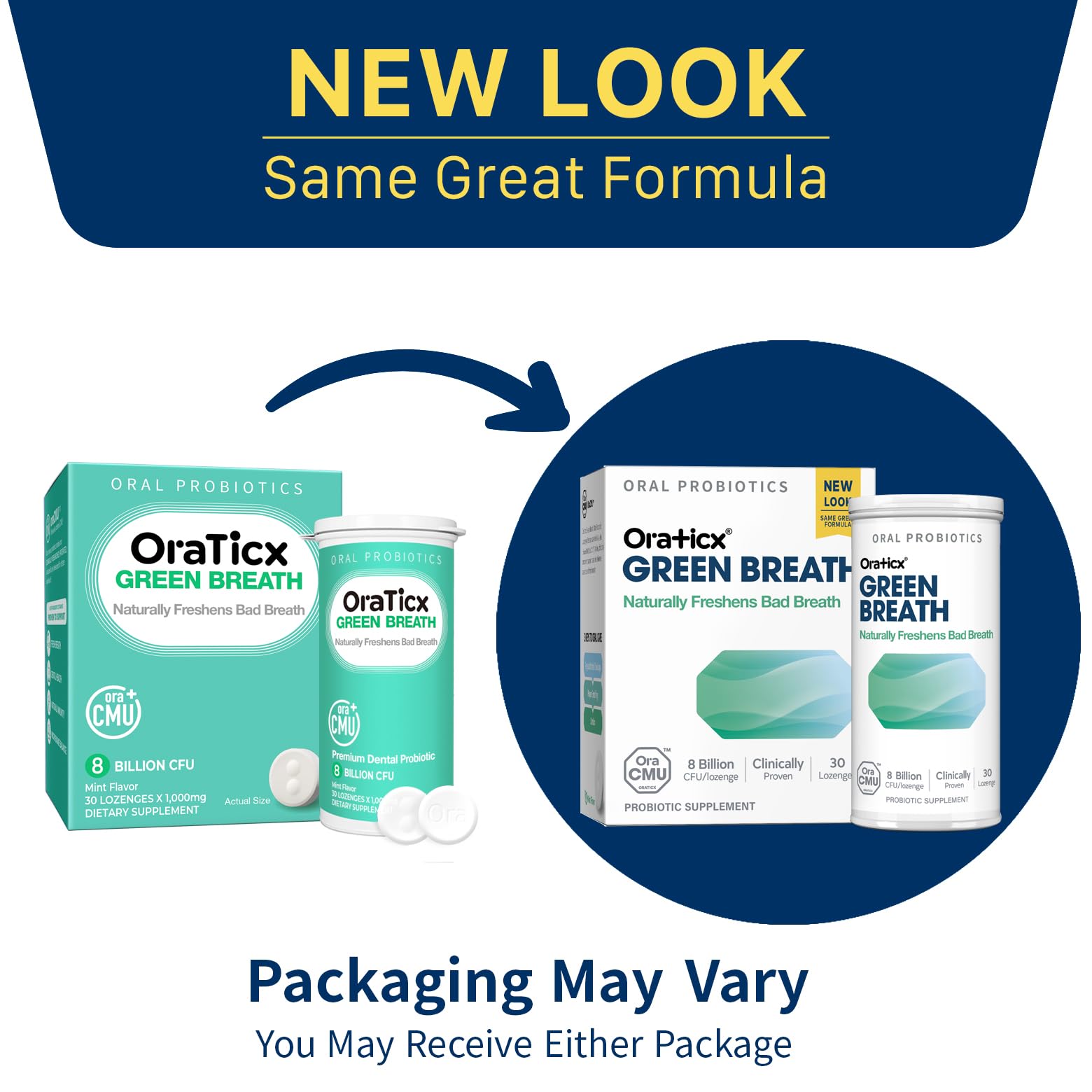 OraTicx oraCMU probiótico dental, apoyo a dientes y encías sanos