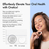OraTicx sin refrigeración, envase práctico para consumo diario.
