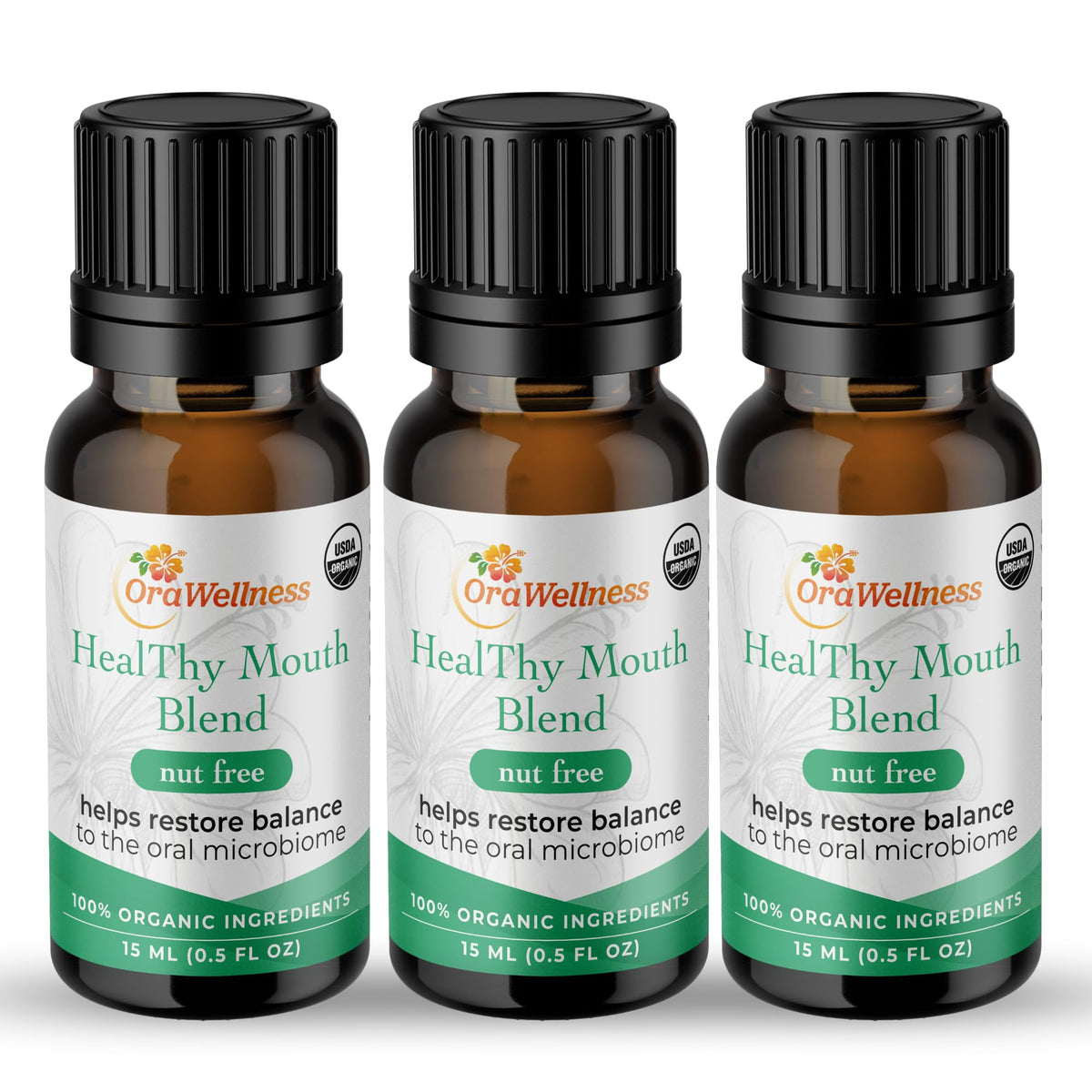 OraWellness Blend, botella de aceite bucal para uso diario y cuidado de encías