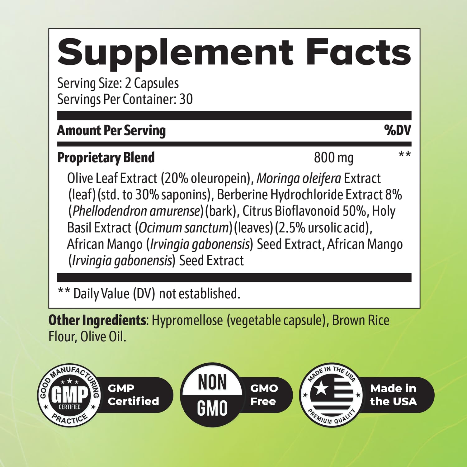 Orby BurnSlim extracto de hoja de olivo para apoyo vegetal.