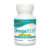 OregaResp P73, botella frontal con etiqueta, posible apoyo a la inmunidad.
