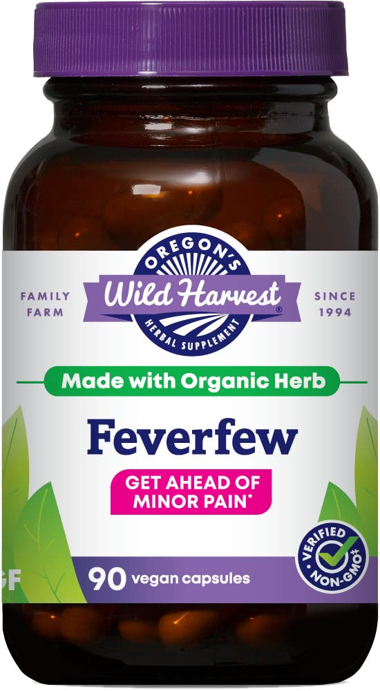 Oregon's Wild Harvest frasco de cápsulas, etiqueta legible para uso diario