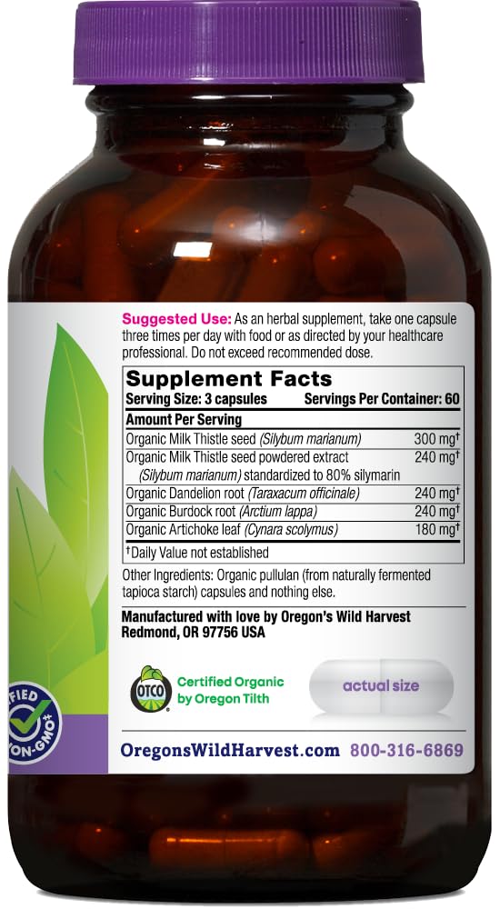Oregon's Wild Harvest ingredientes orgánicos certificados para la fórmula