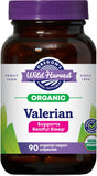 Oregon's Wild Harvest valeriana orgánica 900 mg, botella para descanso nocturno.