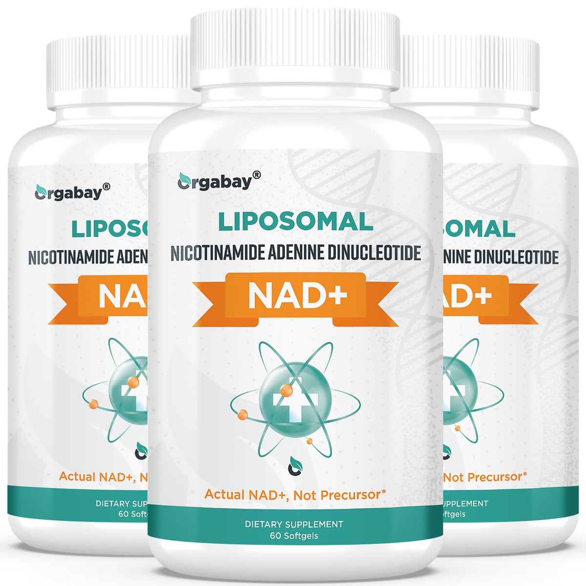Orgabay Nad liposomal 500 mg, botella lista para uso diario.