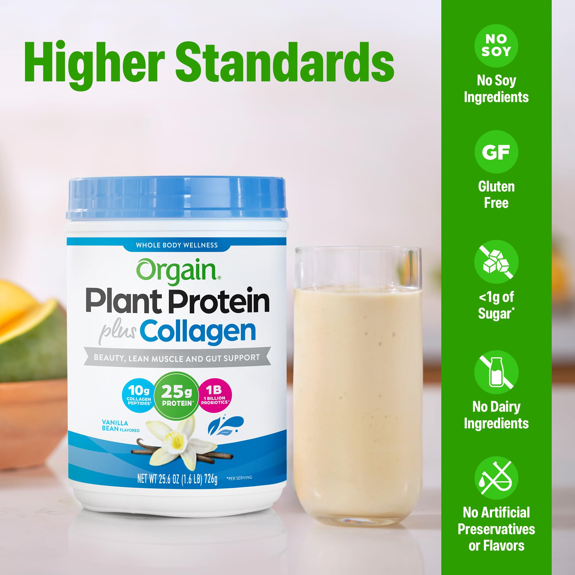 Orgain Proteína + Colágeno vainilla, batido: textura sedosa y sabor agradable para desayunos