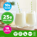 Orgain Proteína + Colágeno vainilla, receta brownie: postre proteico y sabroso