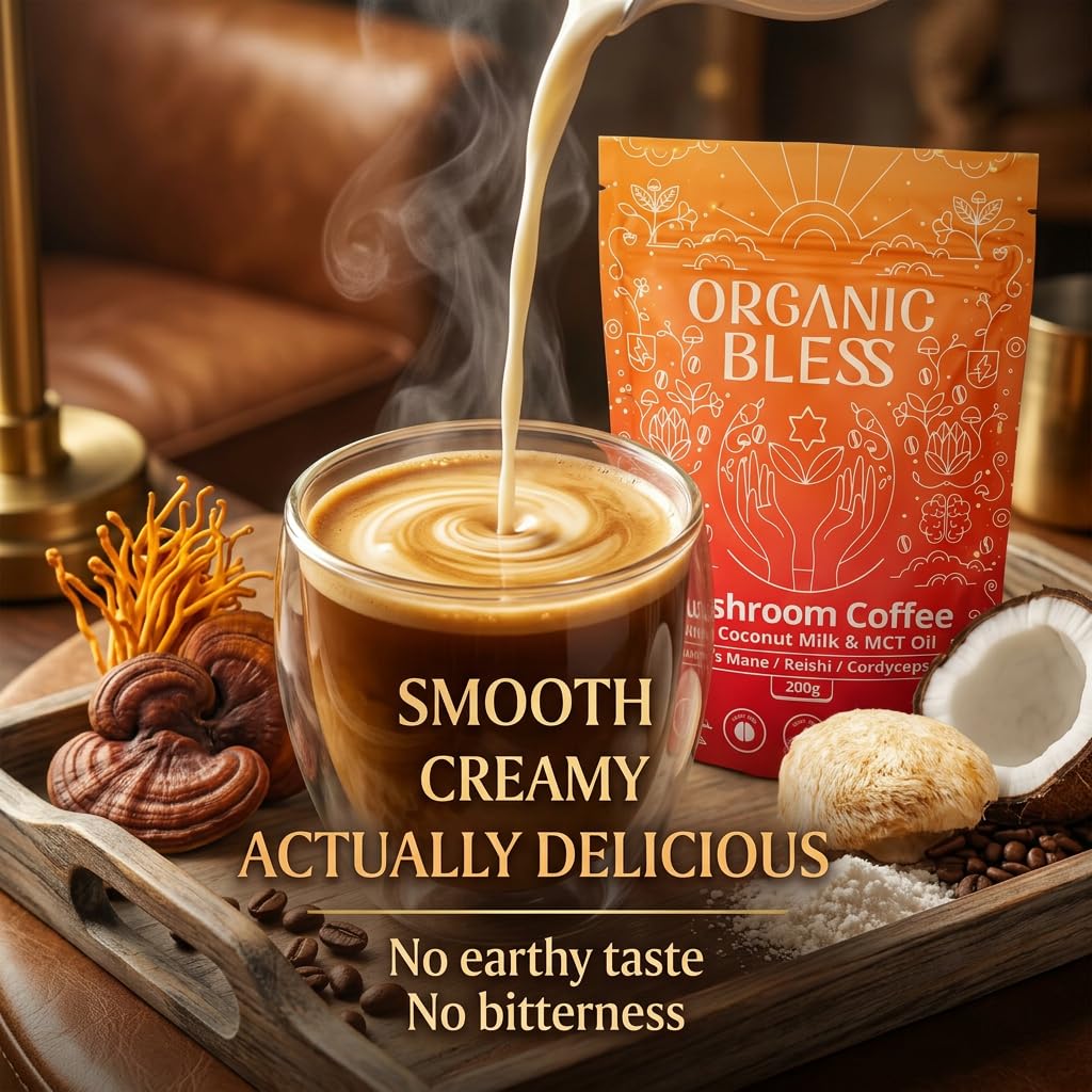 Hongo Cordyceps Organic Bless en primer plano, energía sostenida como posibilidad.
