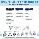 Organic Deal correa CPAP compatible con ResMed: diseño 4puntos para mayor compatibilidad.
