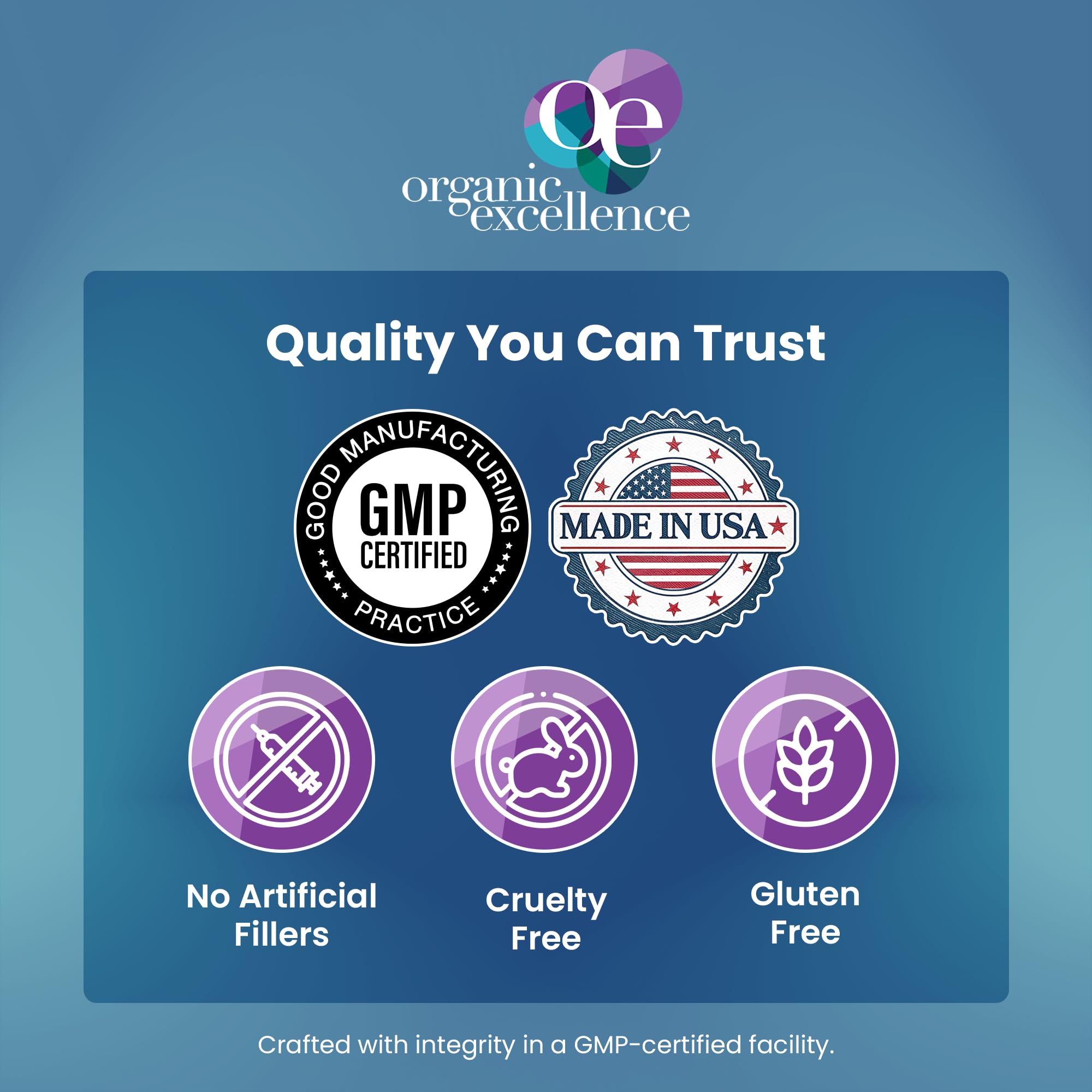 Organic Excellence absorción avanzada para biotina y ácido hialurónico
