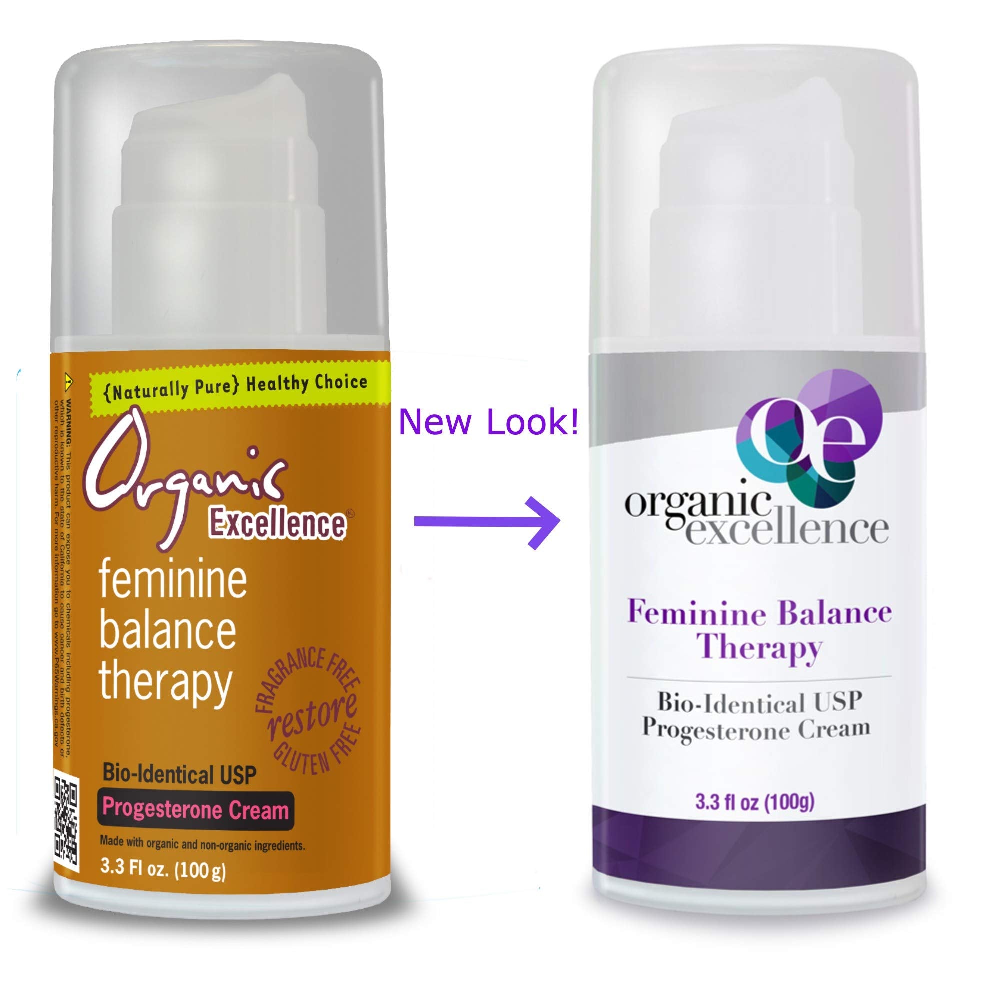 Organic Excellence aplicación crema femenina: masaje suave para rutina diaria.