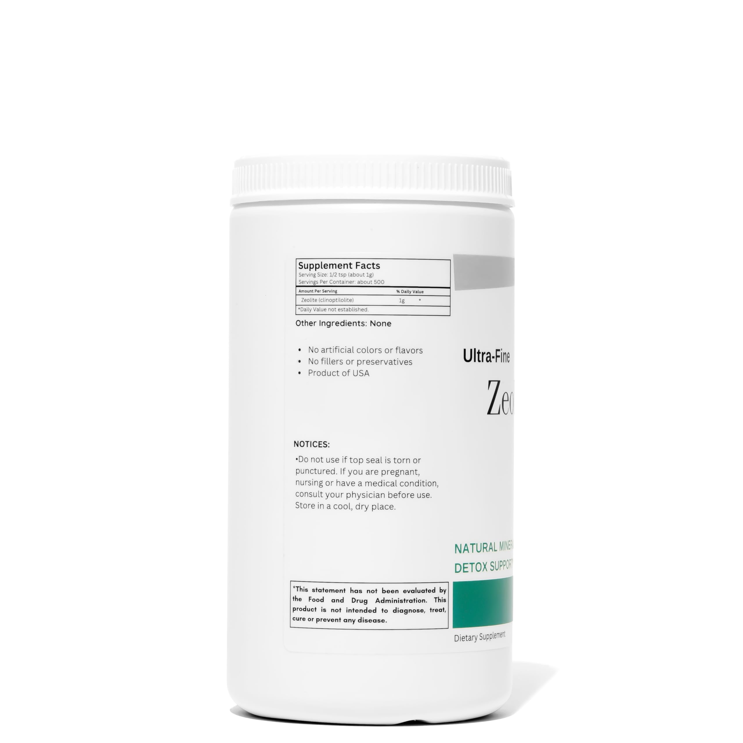 Uso diario para apoyar la salud intestinal con Zeolita Clinoptilolita