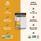 Textura masticable de gominas ORGANIC INDIA, ideal para tomar en cualquier momento