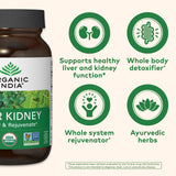 ORGANIC INDIA Bumyamyalaki, planta tradicional para cuidado hepático suave.
