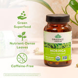 Organic India Moringa: proteína vegetal de alta calidad para la dieta diaria.