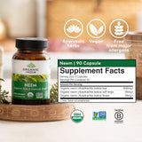 Envase sostenible de neem ORGANIC INDIA para consumo diario.