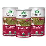 Organic India Psyllium Herbal Powder en frasco para uso diario y fibra suave