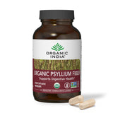 ORGANIC INDIA Psyllium Cápsulas frente a la botella, apoyo digestivo diario