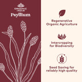 Tomar ORGANIC INDIA Psyllium cápsulas con agua facilita la ingesta
