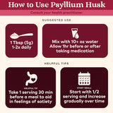 Psyllium Herbal Powder mezclándose en un vaso