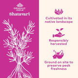 Organic India Shatavari Capsules, primer plano: textura suave de las cápsulas para consumo diario