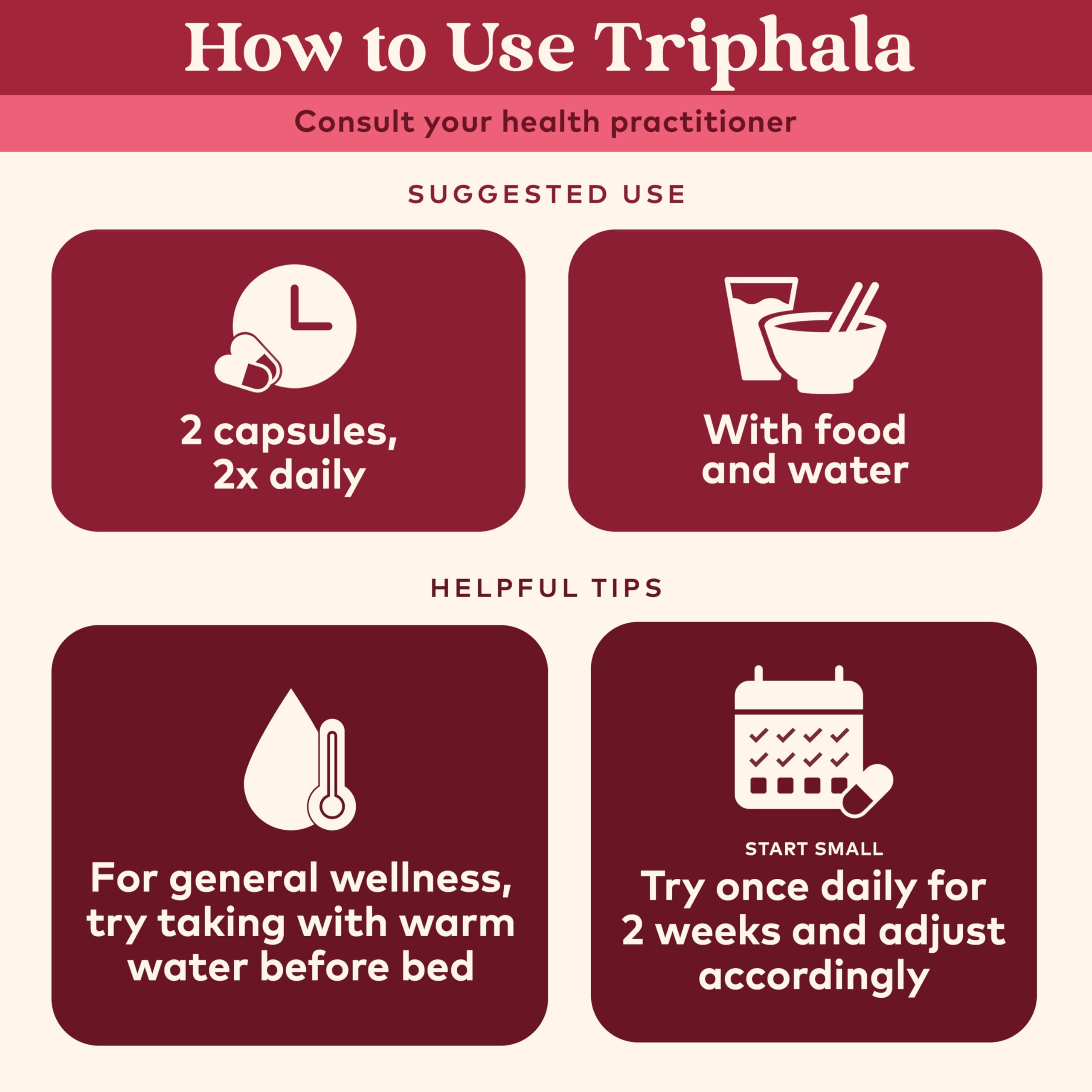 Organic India Triphala, cápsulas para digestión estable y comodidad diaria.