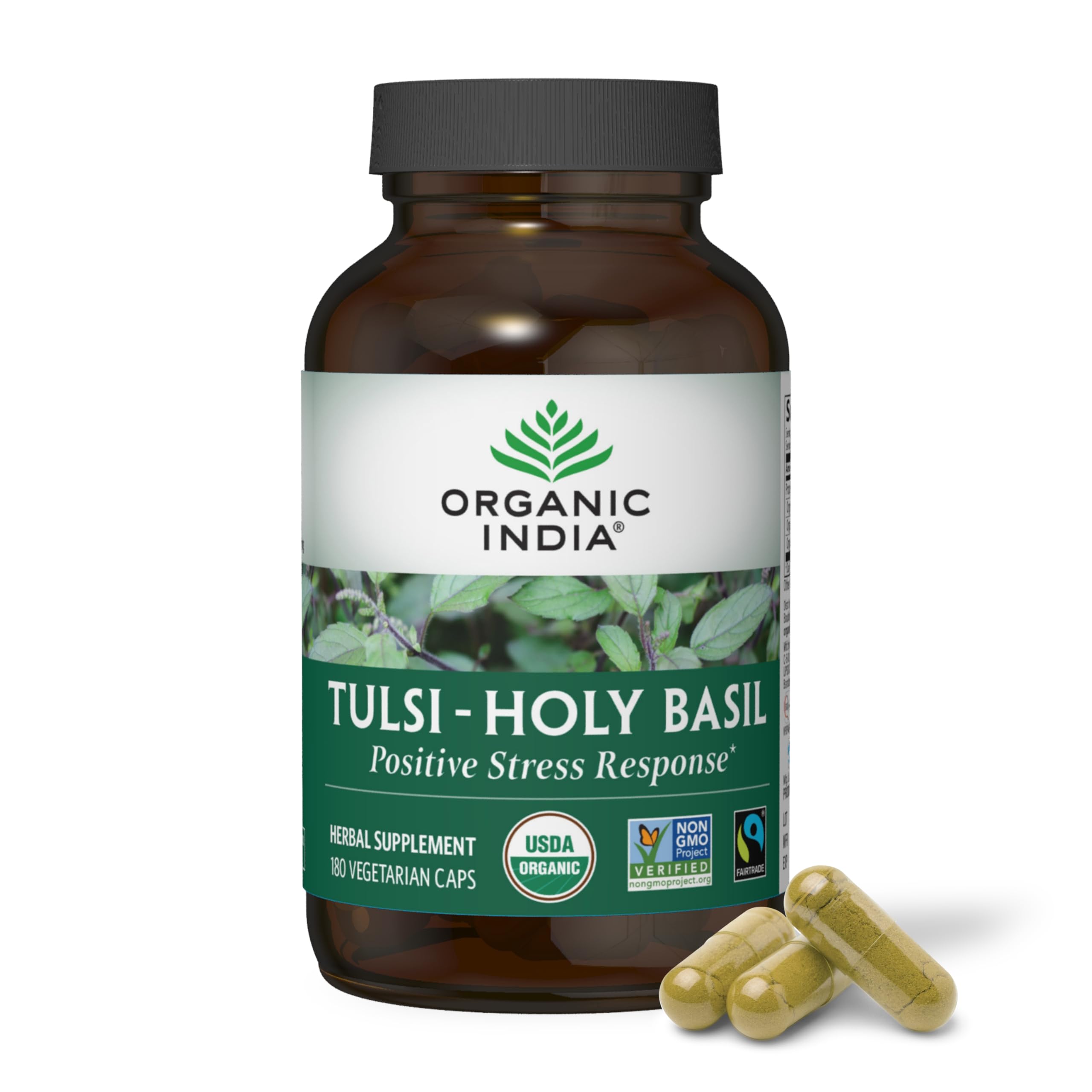 ORGANIC INDIA Tulsi cápsulas para equilibrio diario y bienestar