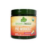 Organic Muscle polvo pre-entrenamiento limón-frambuesa para energía limpia