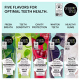 Organic Shop Pasta Dental Cereza: envase fácil de abrir para uso diario.