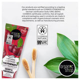 Organic Shop Pasta Dental Cereza: pack de dos, ahorro y comodidad.