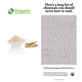 Etiqueta proporciona origen y uso del Ashwagandha Organic Spice Resource