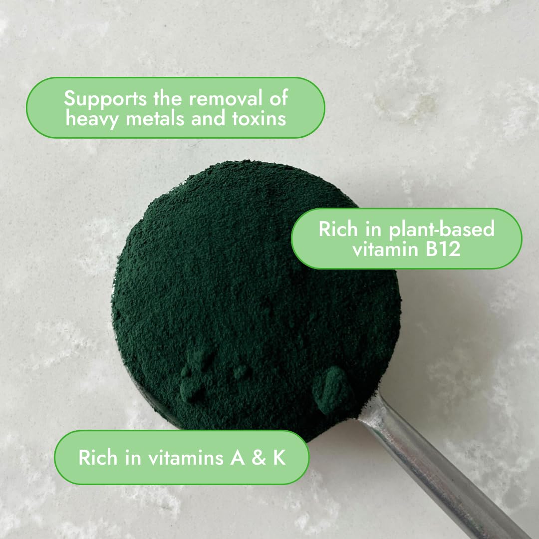 Ingrediente nutritivo Organic Traditions Spirulina para recetas equilibradas