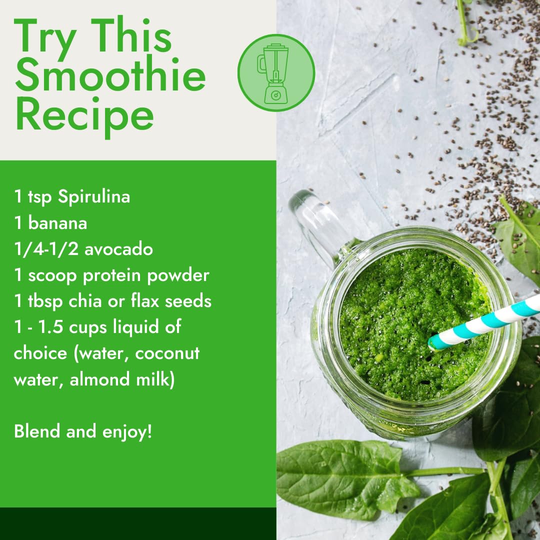 Organic Traditions Spirulina para yogur y tazones saludables