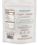 Textura fina de Organic Traditions Spirulina lista para mezclar en batidos
