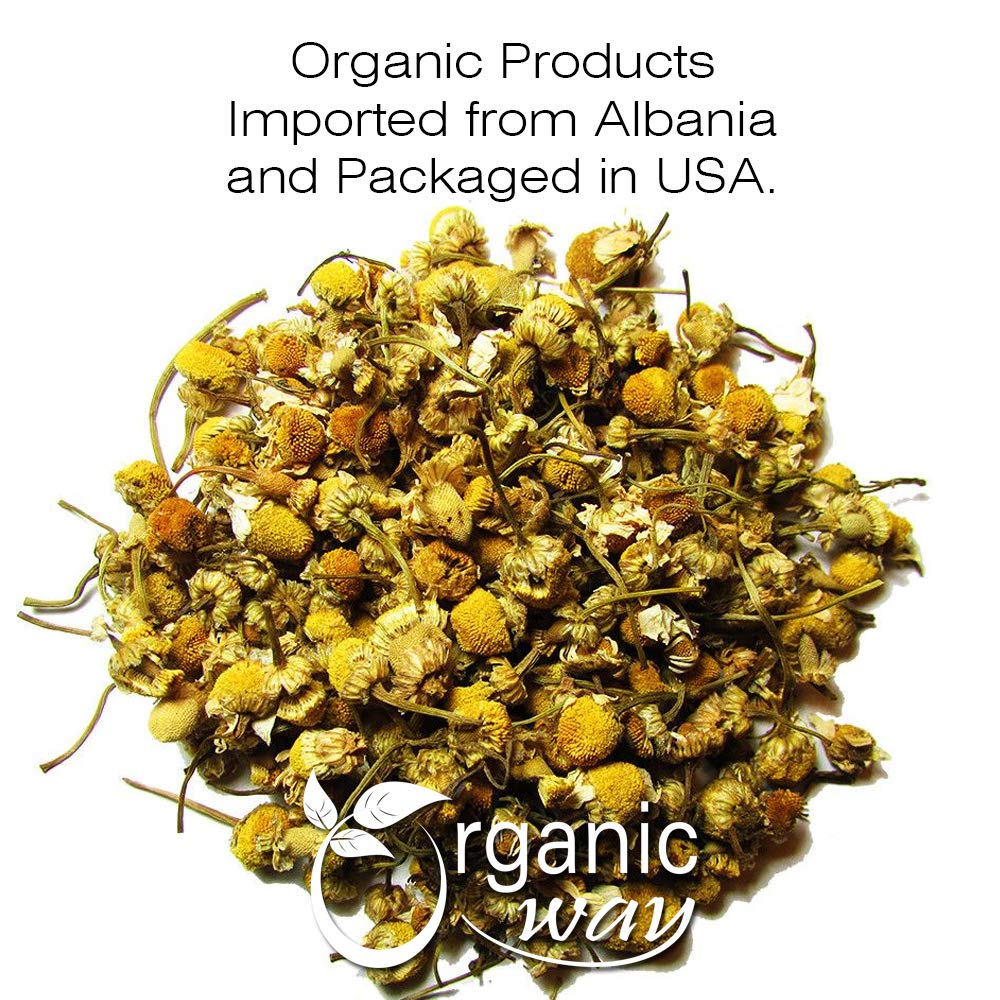 Almacenamiento organizado con camomila entera Organic Way en bolsa reutilizable