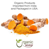 Organic Way: raíz de cúrcuma para infusiones, sabor y color.